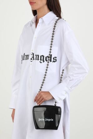 Mini Black Padlock Bag in Black PALM ANGELS